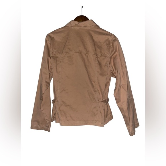 Susan Bristol Vintage Button Down Jacket Long‎ Sleeve Tan Work Women M - Picture 5 of 8